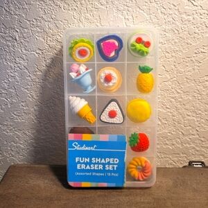 🍨Fun Food Shaped Eraser Set